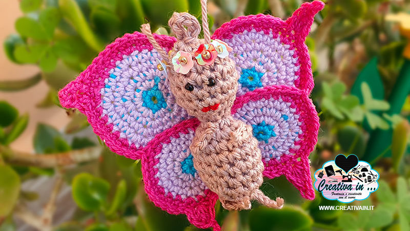 Farfalla amigurumi. Schema gratuito e spiegazione