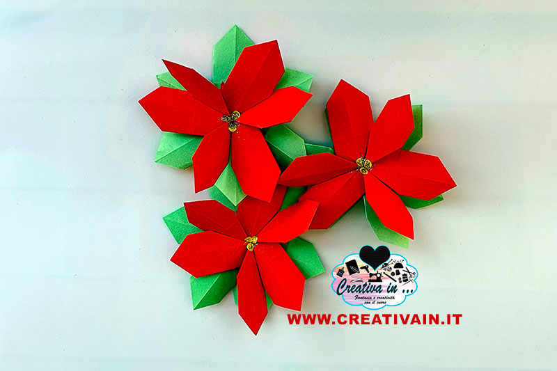 Come fare una stella di Natale origami. Videotutorial