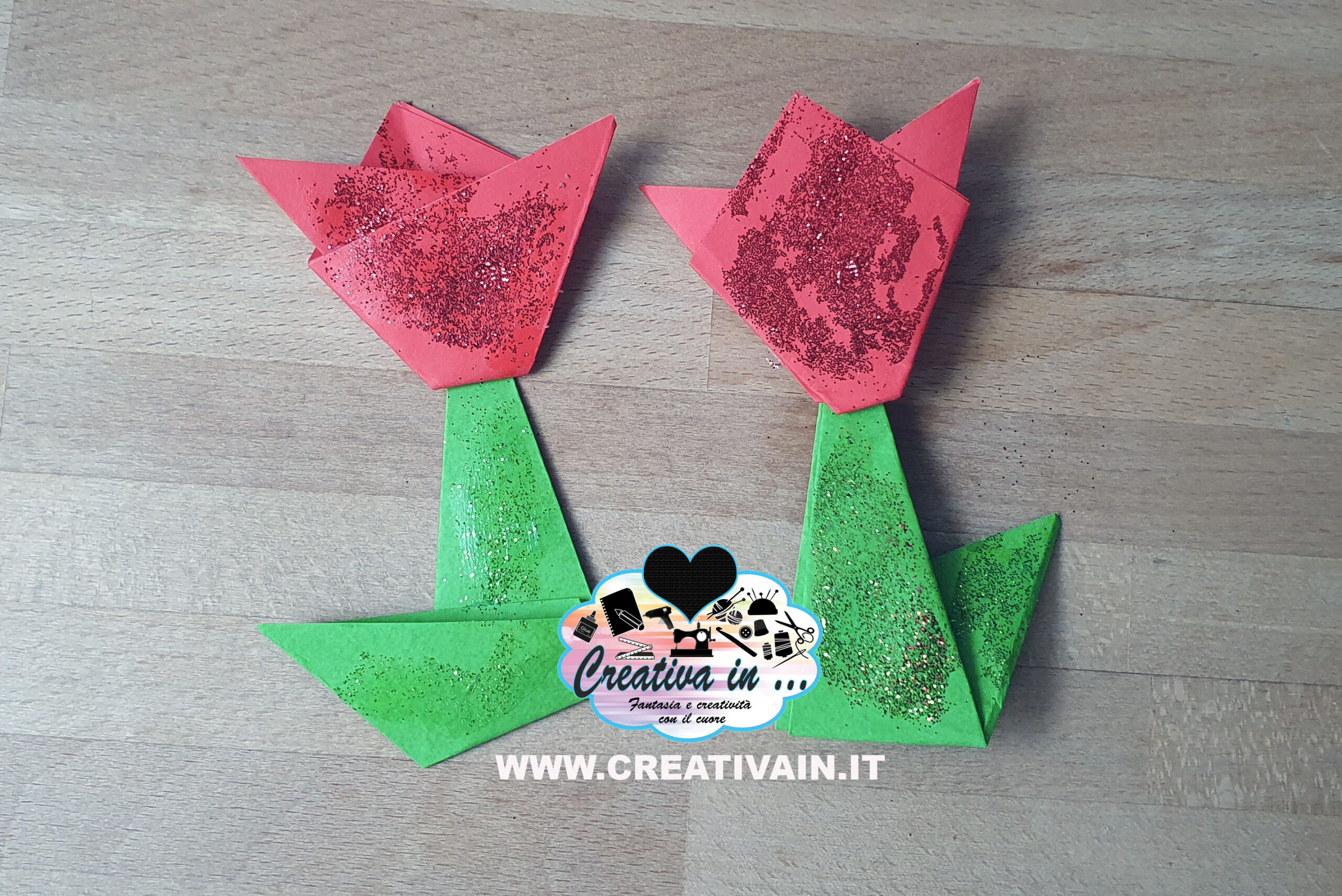 Tulipani origami. Videotutorial gratuito