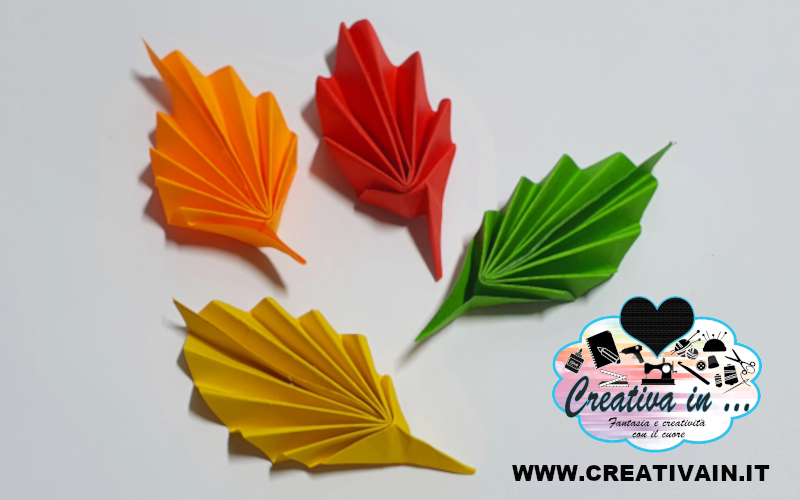 Come fare una semplice foglia origami. Video-tutorial