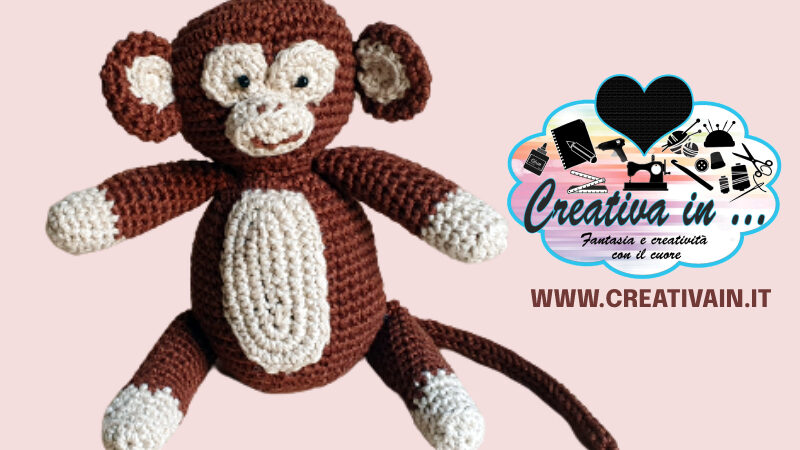 Scimmia amigurumi. Schema e Tutorial gratuito