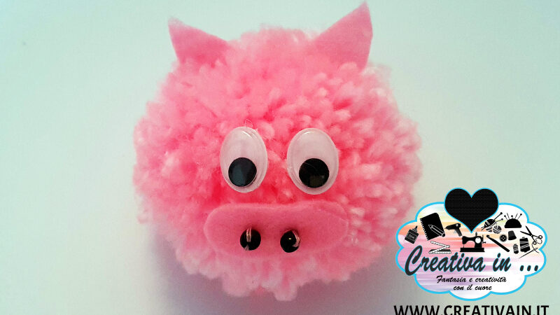 Come realizzare un semplicissimo maialino pompon. Video-tutorial