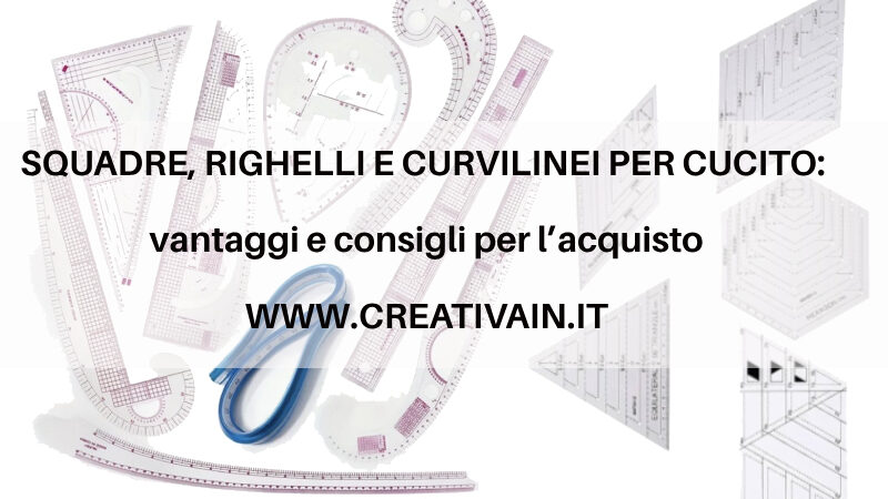 Guida squadre, righelli e curvilinei per cucito