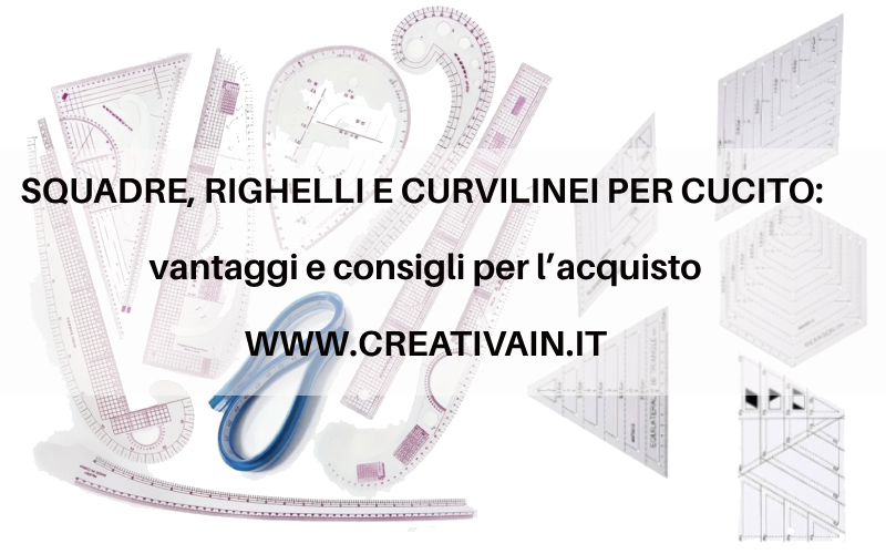 Guida squadre, righelli e curvilinei per cucito