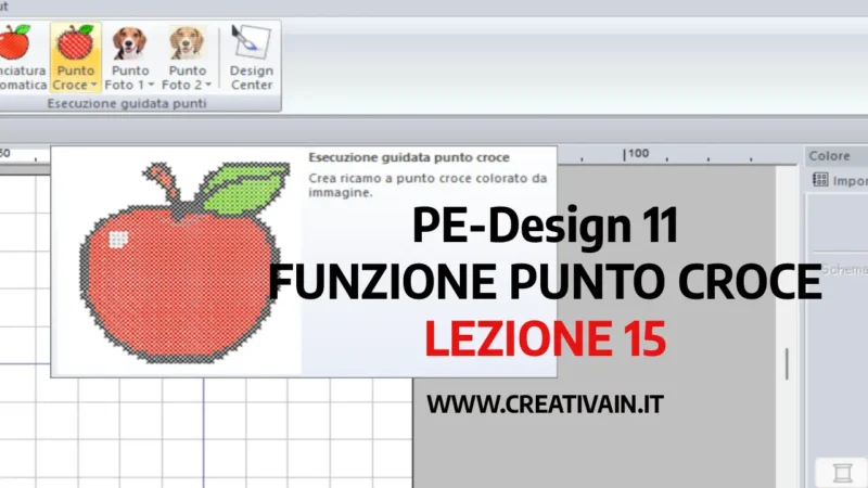 PE-Design 11. Funzione Punto Croce: come creare schemi
