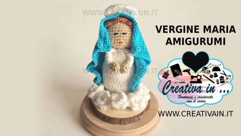 Vergine Maria amigurumi. Schema e tutorial gratuito