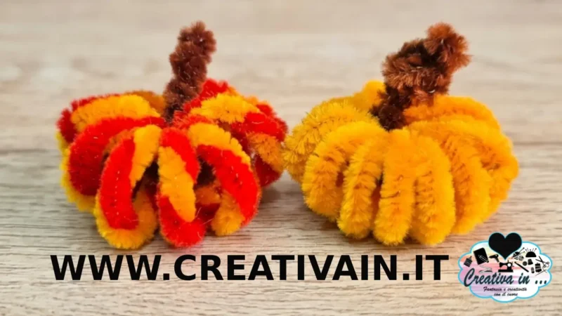 Zucche con Scovolini di Ciniglia: Video-Tutorial gratuito